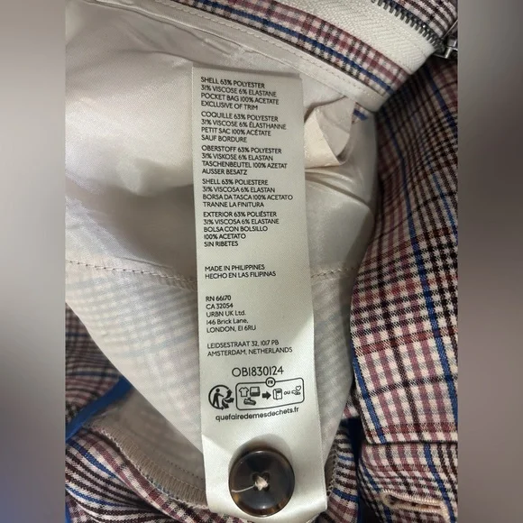 NWT Avery Pleated Wide-Leg Trousers by Maeve: Plaid Edition from Anthropologie - Picture 6 of 11